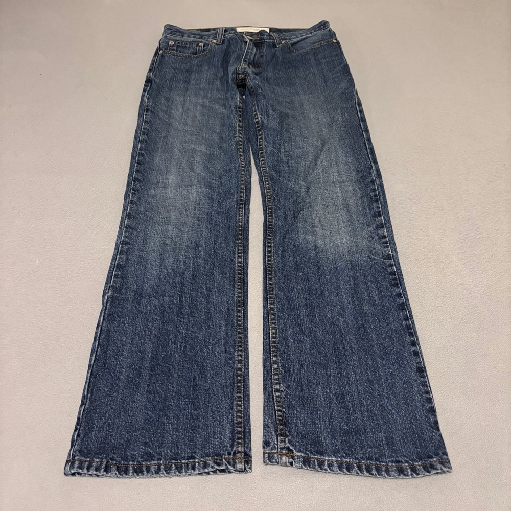 725 Originals Women Low Rise Boot Cut Jeans Size 30 Blue Denim Medium Wash